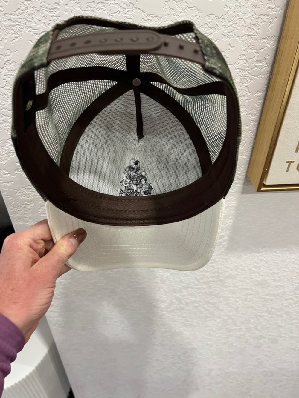 FP Movement by Free People White / CreamTrucker Cap with Floral Embroidery - Picture 5 of 5